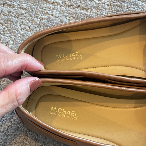 Michael Kors Brown Leather Sutton Moccasin/ Loafers, Comfort, Gold Accents, 9.5M - Picture 10 of 15